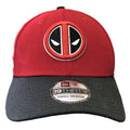 Deadpool Symbol Scarlet & Black 39Thirty Cap Hat - Large/Xlarge