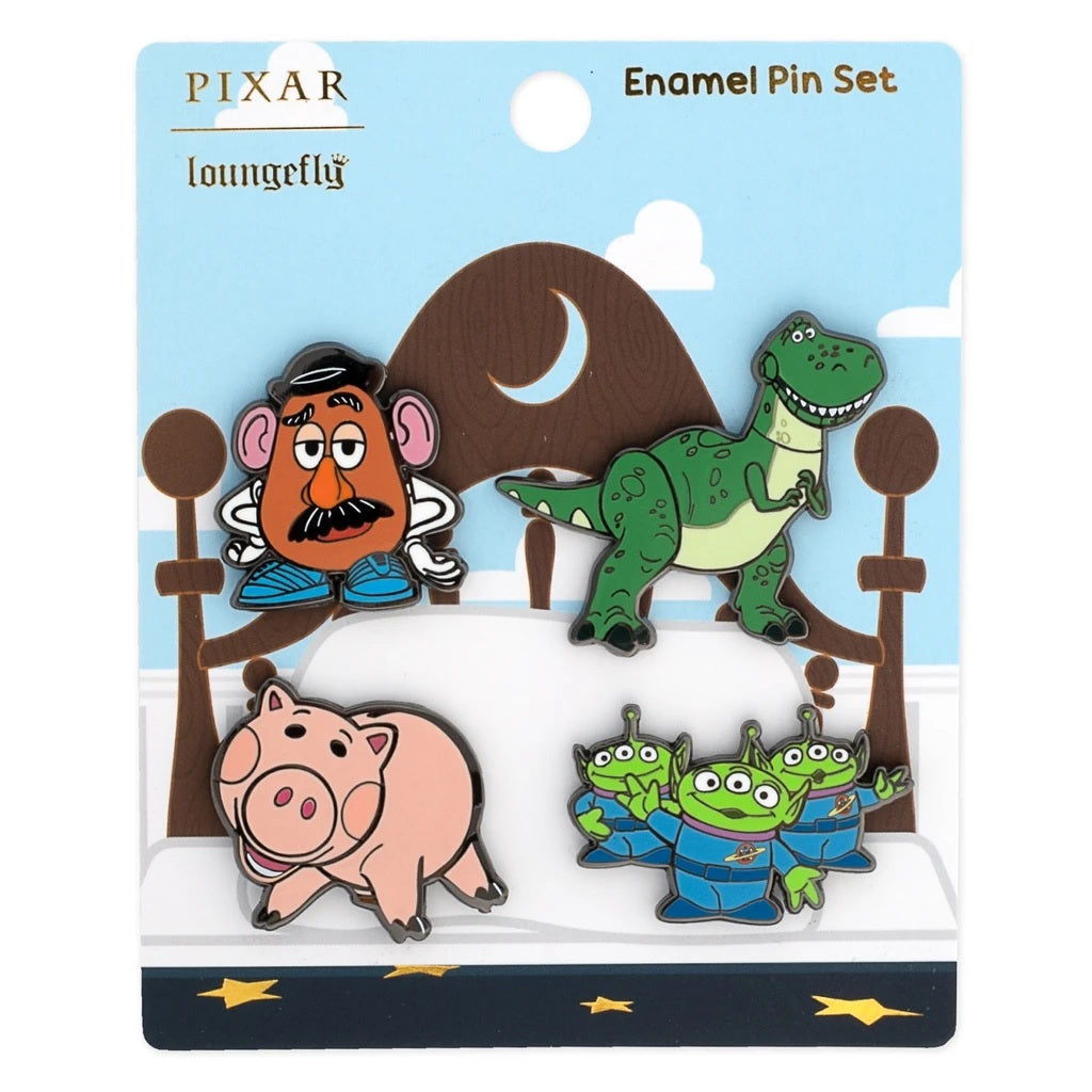Disney Pixar Toy Story Pop! by Loungefly 4 Piece Enamel Pins Set
