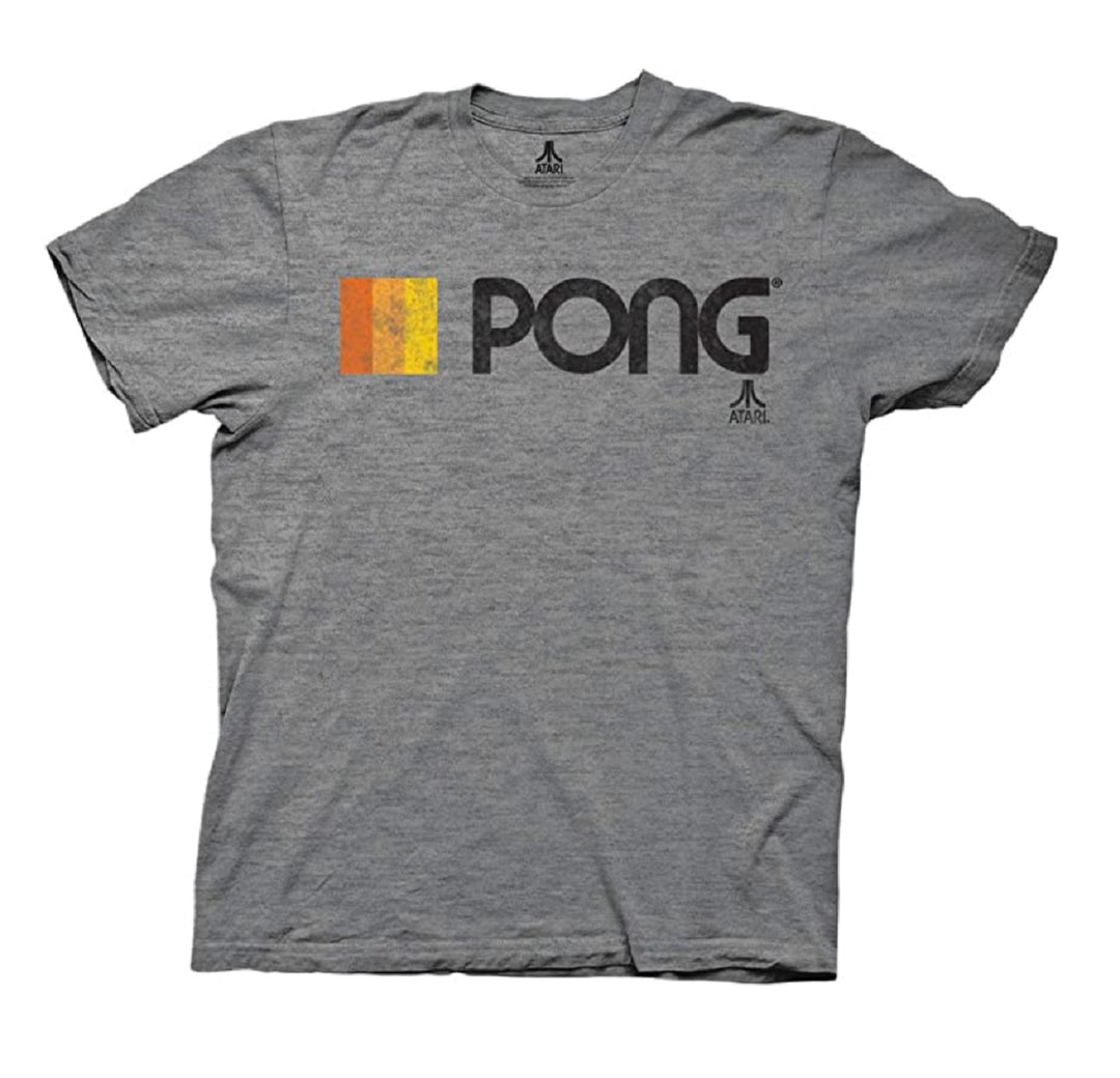 Atari Pong Logo Gamer Adult T-Shirt