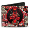 Deadpool Arms Crossed Pose Badge/Wade Vs Wade Marvel Comics Bi-fold Wallet