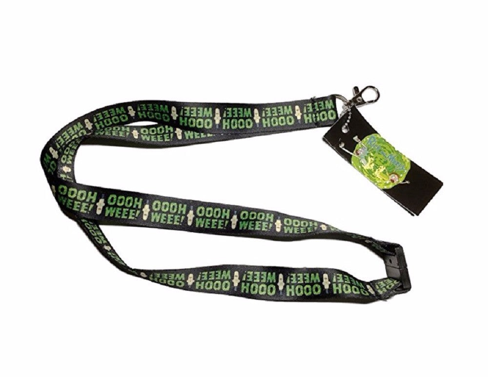 Rick And Morty Poopy Butthole Oooh Weee! Lanyard Id Holder