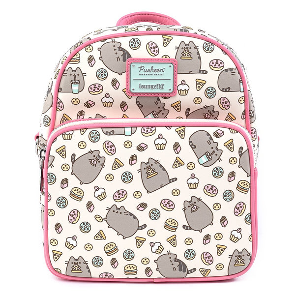 Loungefly Pusheen Snacks All Over Mini Backpack Bag  display picture 2