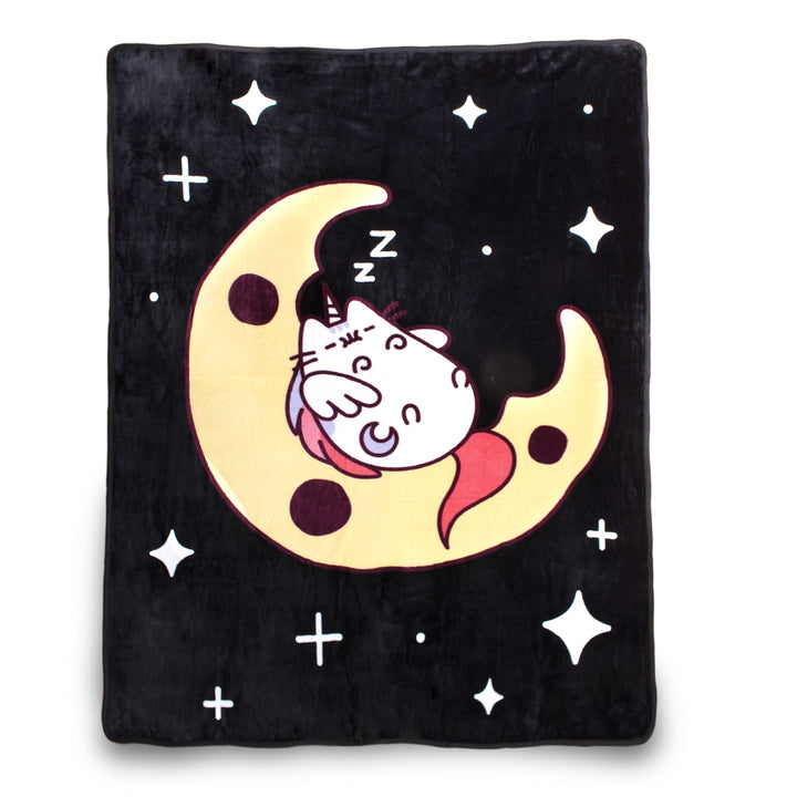Pusheen Super Pusheenicorn Sleeping Moon Super Soft Plush Throw Blanket 45in. By 60in.
