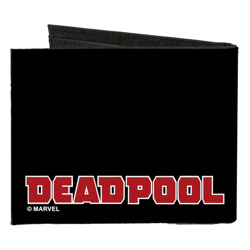 Deadpool Face Marvel Comics Canvas Bifold Wallet