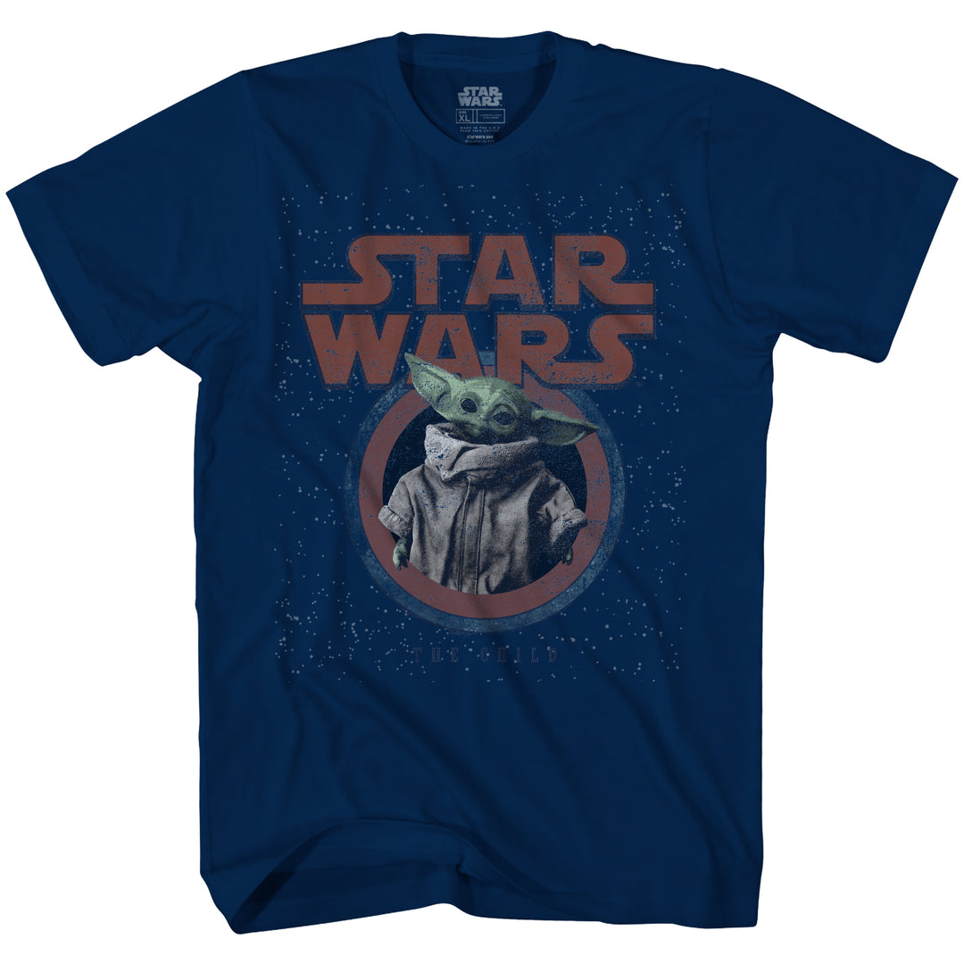 Star Wars Mandalorian The Child Grogu Galaxy Adult T-Shirt