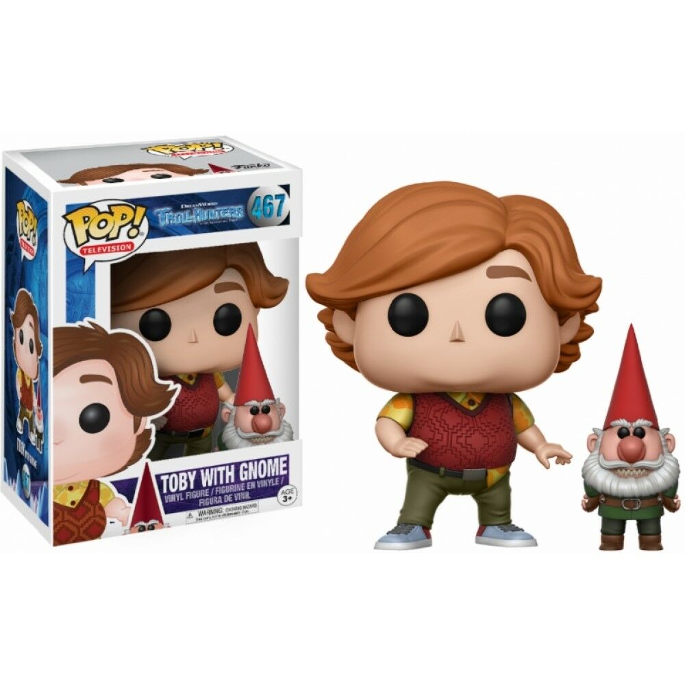 Funko Pop Trollhunters Toby With Gnome Vinyl Action Figure