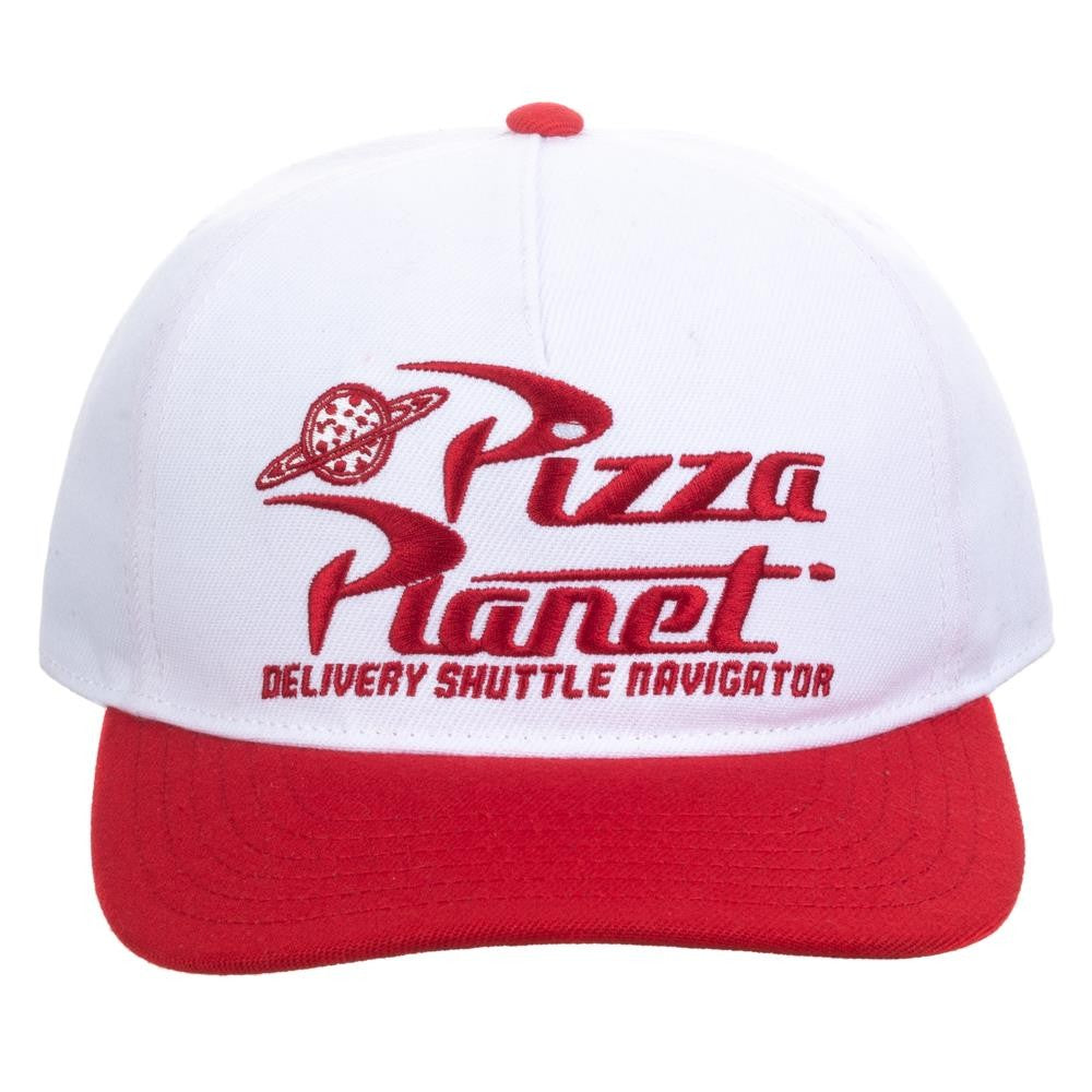 Disney Toy Story Pizza Planet White & Red Slouch Snapback Hat