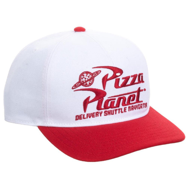 Disney Toy Story Pizza Planet White & Red Slouch Snapback Hat