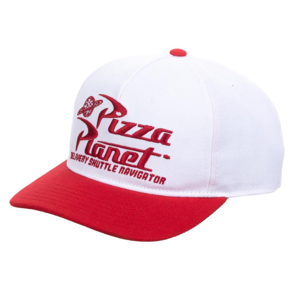 Disney Toy Story Pizza Planet White & Red Slouch Snapback Hat