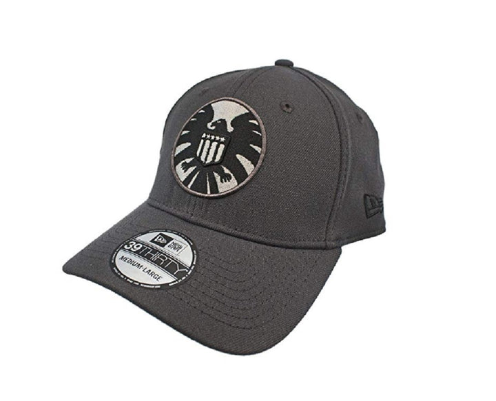 Shield Graphite Marvel Comics New Era 39Thirty Fitted Hat - Large/Xlarge