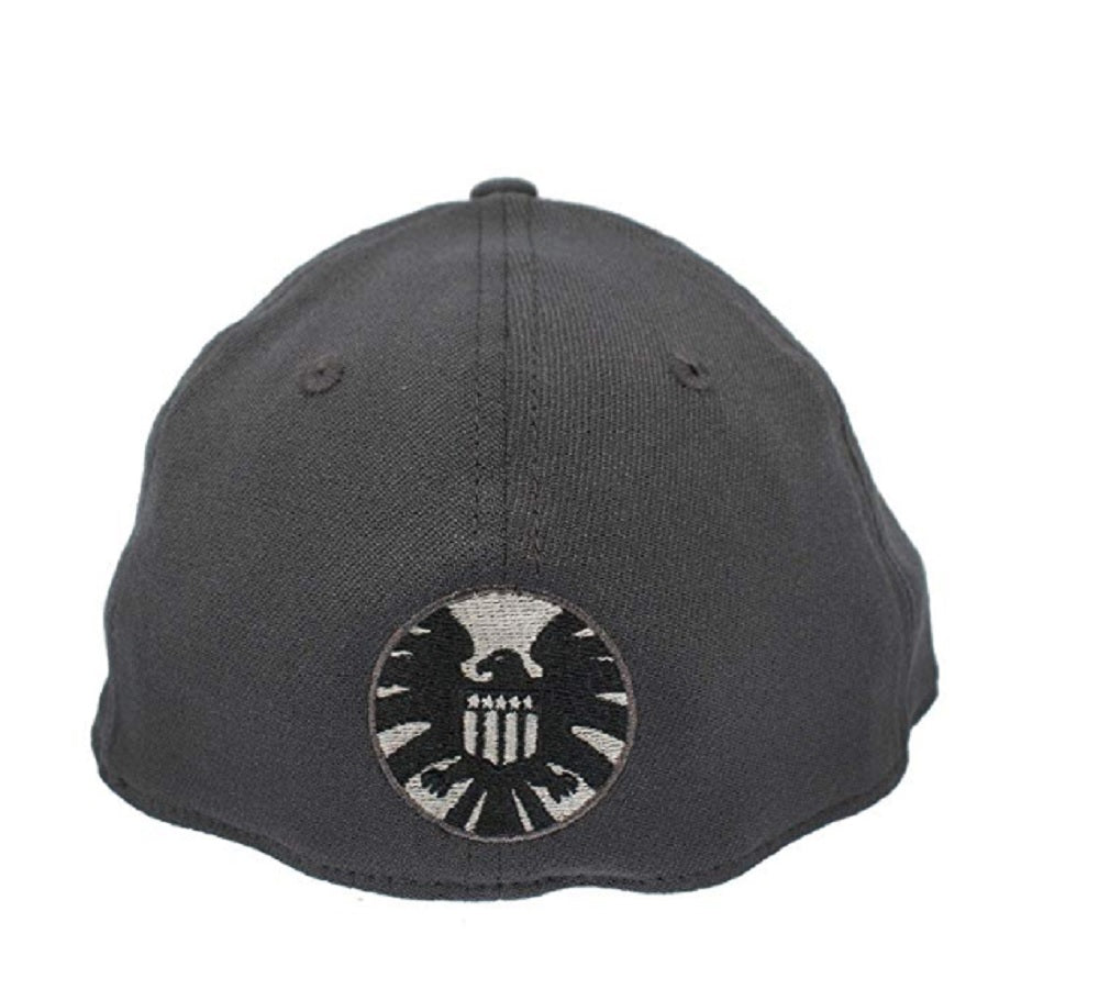 Shield Graphite Marvel Comics New Era 39Thirty Fitted Hat - Large/Xlarge