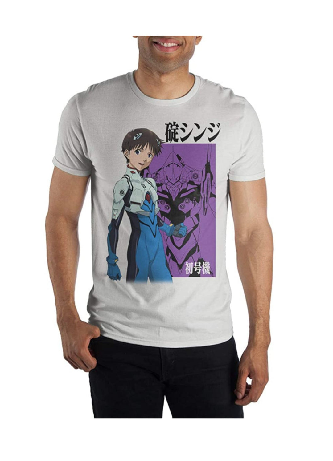 Neon Genesis Evangelion Shinji Anime Adult T Shirt