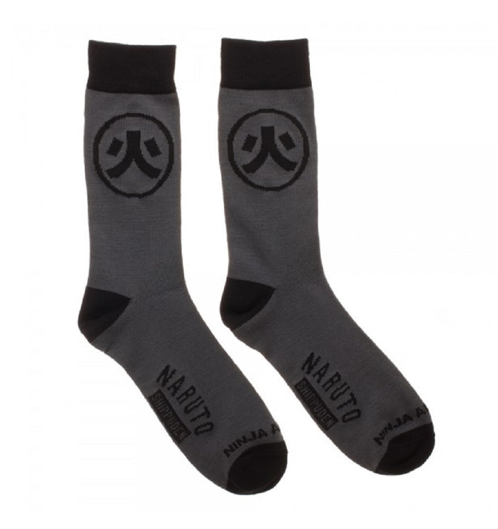 Naruto Shippuden Ninja Academy Symbols Crew Socks 2 Pack