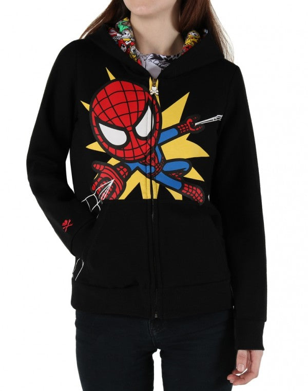 Tokidoki Marvel Spidey Shot Junior Zip Up Hoodie