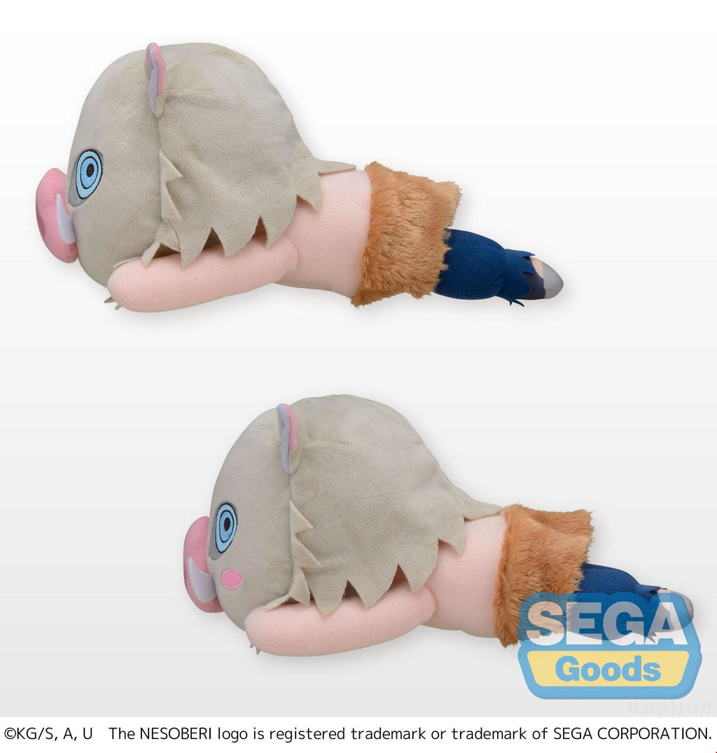 SEGA Demon Slayer Kimetsu no Yaiba Blushing Hashibira Inosuke Lay-Down Plush 15"