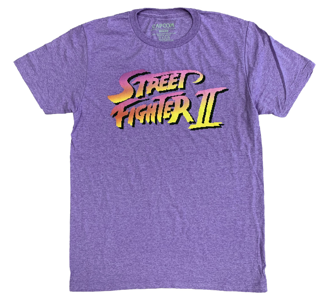 Street Fighter Pixel Logo Capcom Gamer Adult T-Shirt