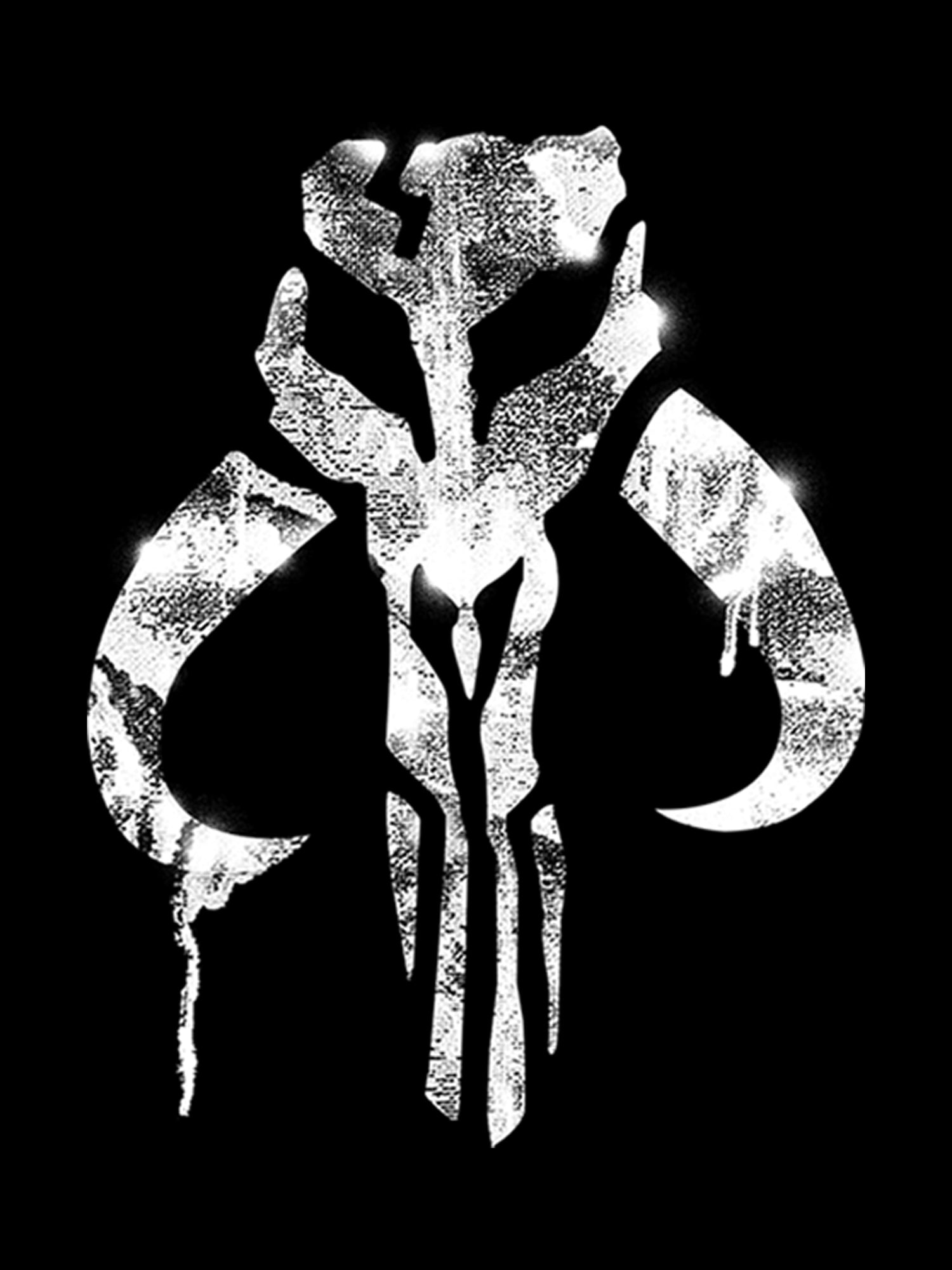 Star Wars Boba Fett Mandalorian Symbol Officially Licensed Adult T Shirt