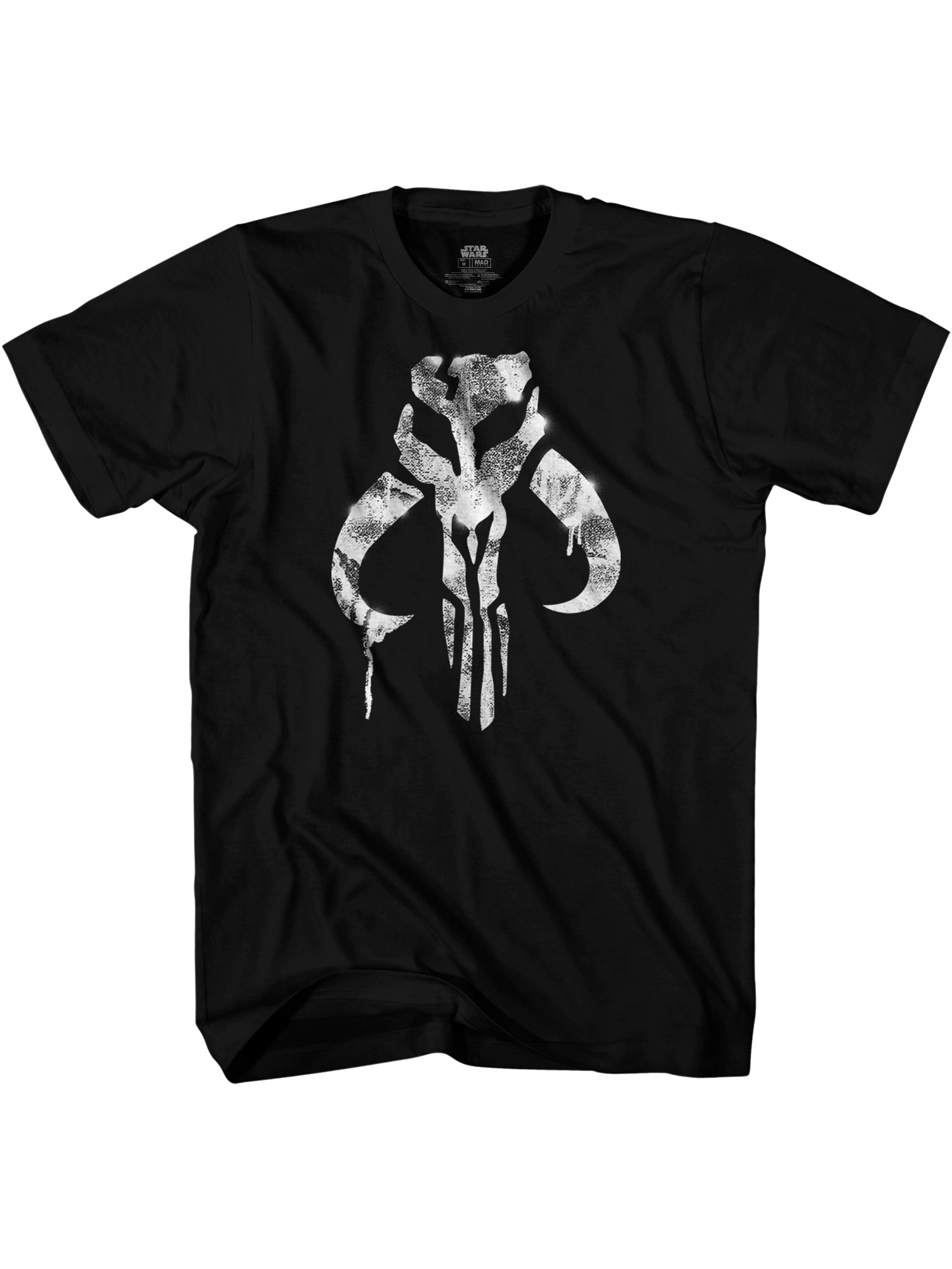 Star Wars Boba Fett Mandalorian Symbol Officially Licensed Adult T Shirt
