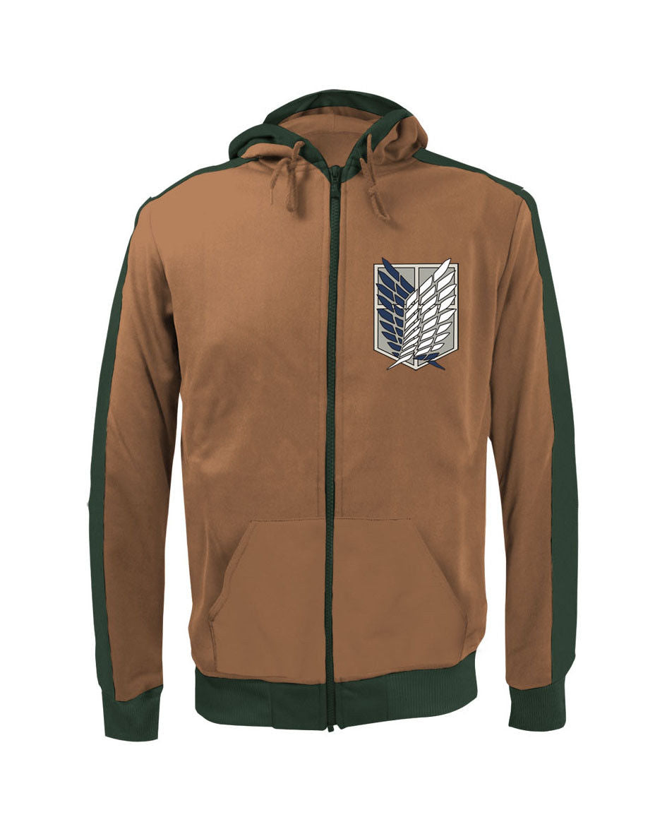 Attack On Titan Survey Corps Anime Track Zip Up Hoodie