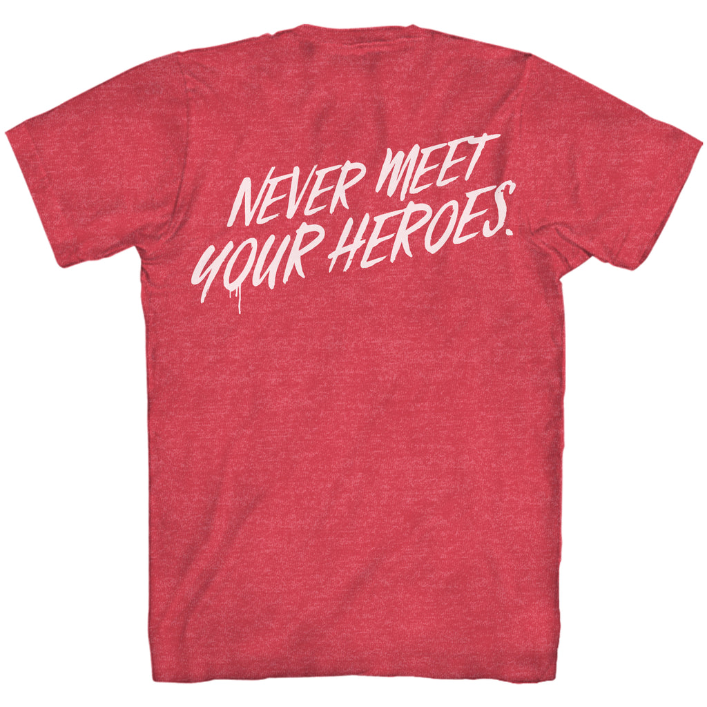 The Boys Logo Never Meet Your Heroes Adult T Shirt