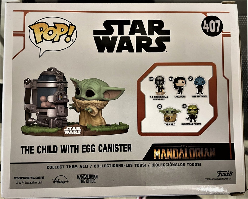 Funko Pop Deluxe The Mandalorian The Child With Egg Canister Vinyl Figure