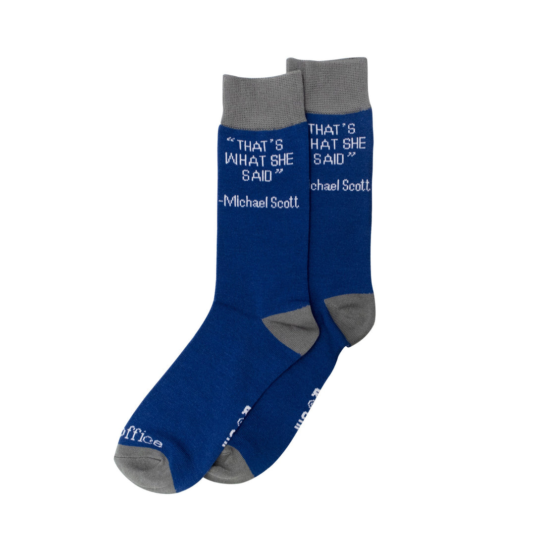 The Office That's What She Said Crew Socks