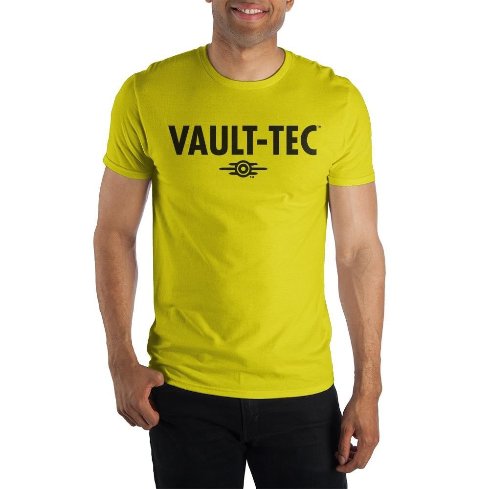 Fallout 76 Vault-tec Yellow Adult T-Shirt