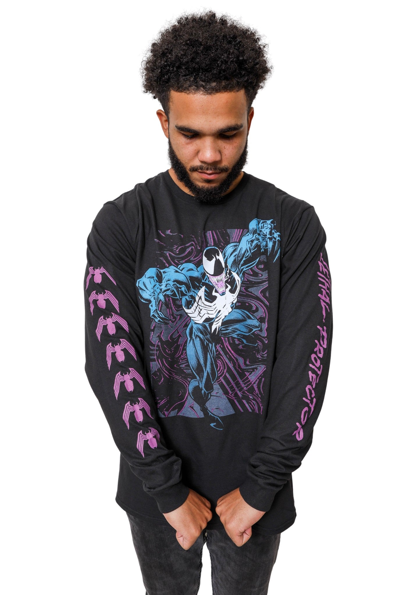 Venom Lethal Protector Dark Soul Marvel Comics Adult Long Sleeve T Shi –  YourFavoriteTShirts