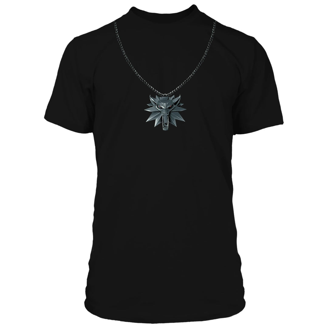 The Witcher 3 Wolf School Medallion Adult T-Shirt