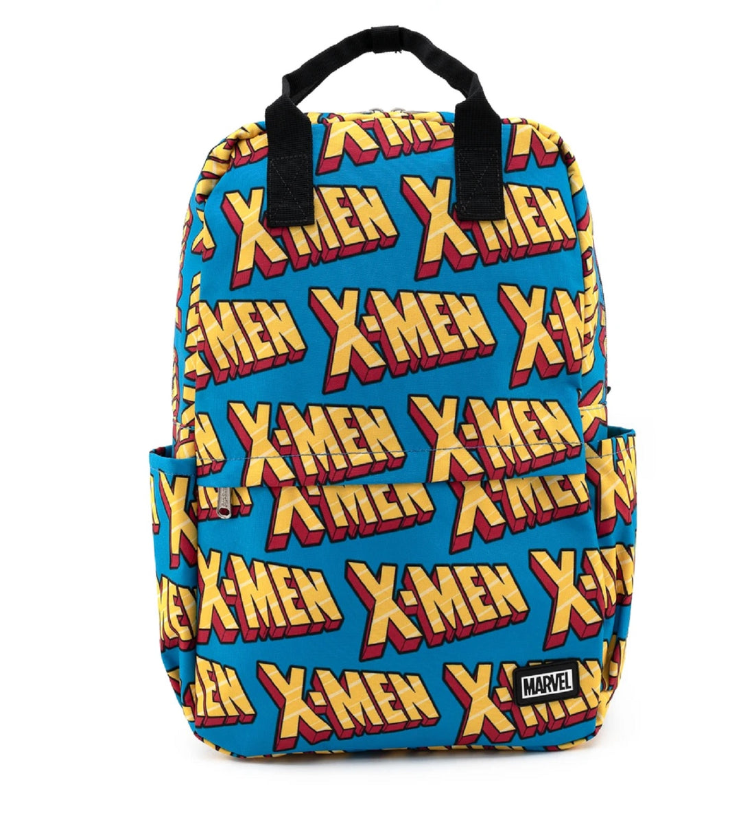 X-Men Logo All Over Print Marvel Nylon Backpack by Loungefly