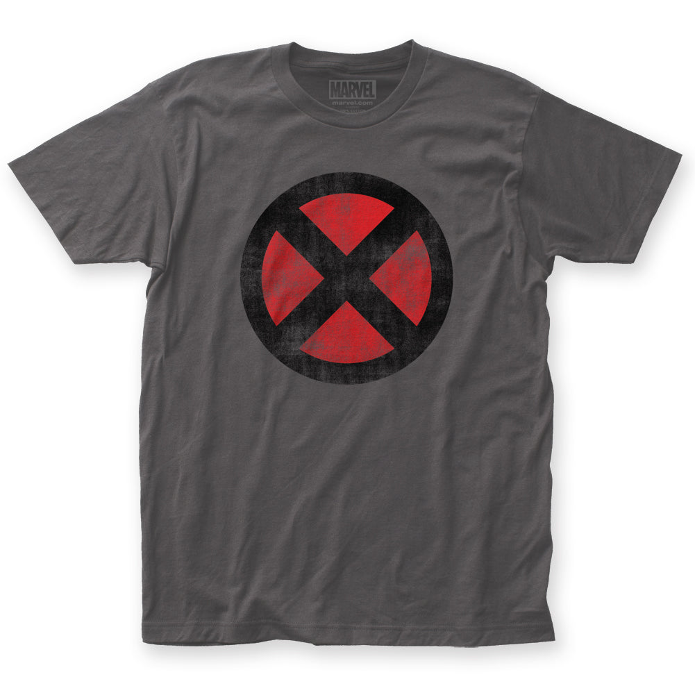 X-Men Distressed Logo Marvel Comics Adult T-Shirt
