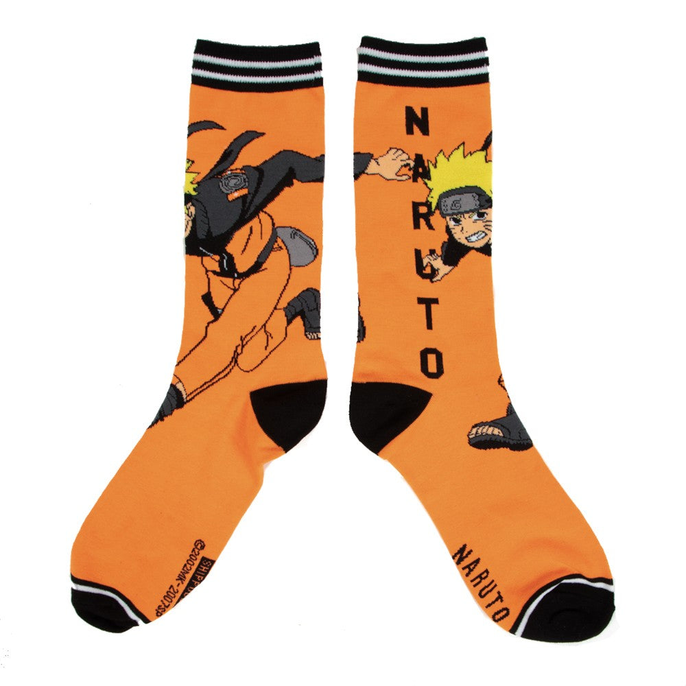 Naruto Shippuden Hidden Leaf Ramen 3 Pack Crew Socks